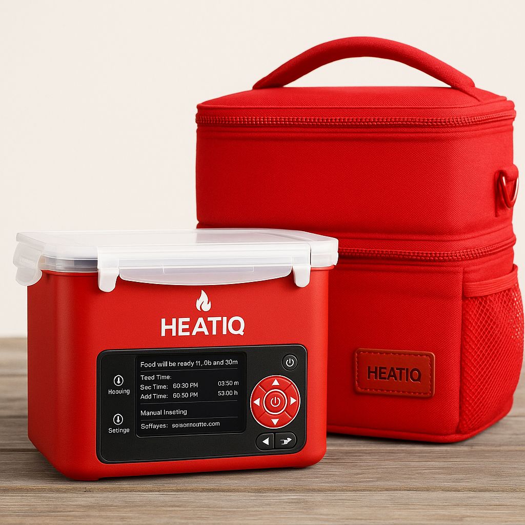 HEATIQ – Rechargeable Portable Lunchbox with Auto Heating