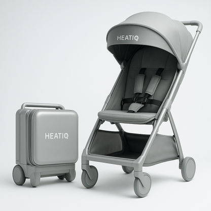 HEATIQ™ | 2-in-1 Luggage Stroller | Travel Stroller